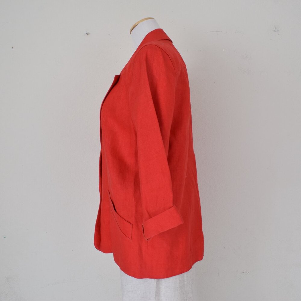 Vintage‎ 90s Ramie Rd Blazer by Chaus | size 8 - Picture 2 of 13